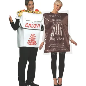 Adult Chinese Food Takeout Couple Costumes<Oriental Trading Cheap