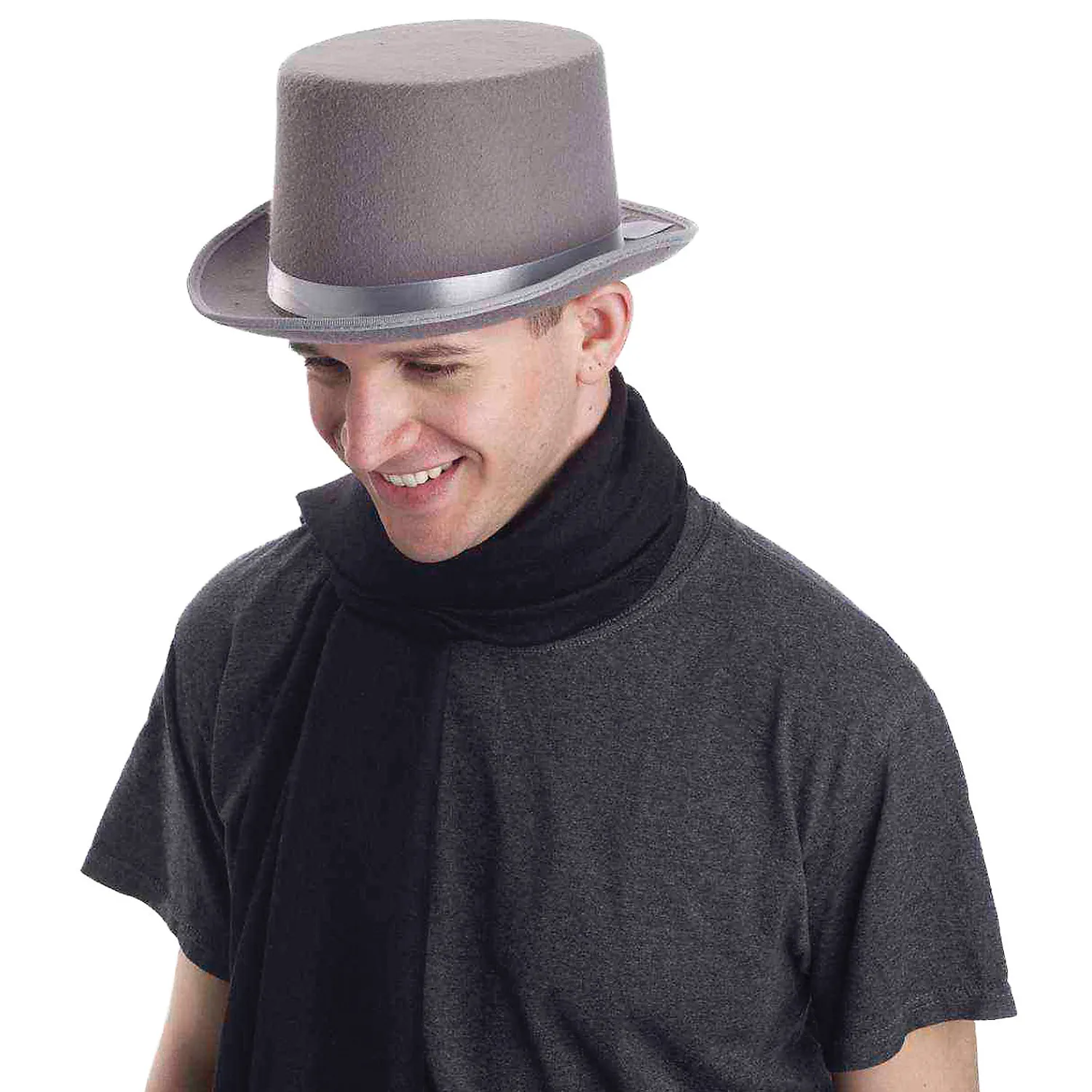 adult_gray_top_hat_0.webp Adult Gray Top Hat<Oriental Trading Cheap