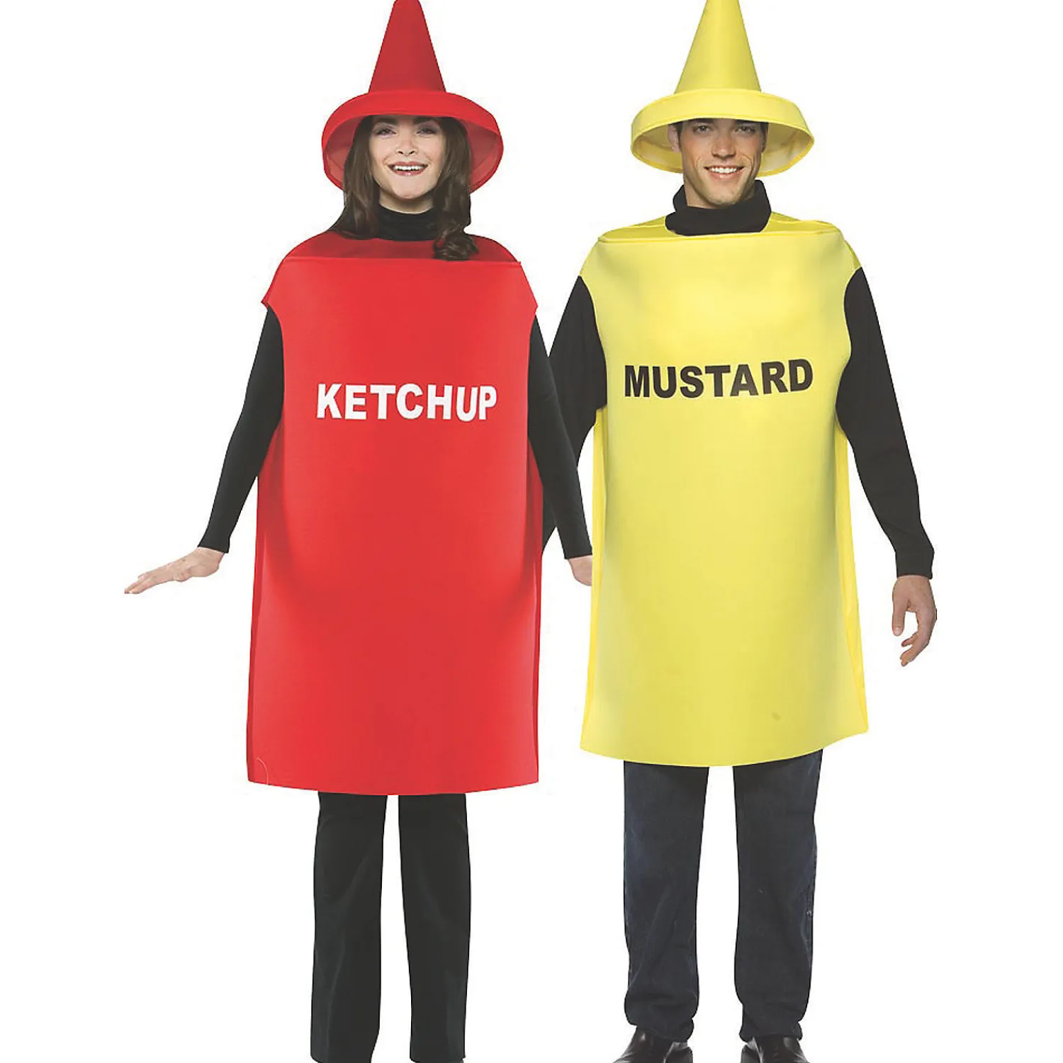 adult_ketchup_and_mustard_0.webp Adult Ketchup And Mustard Couple Costumes<Oriental Trading Fashion