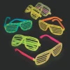 Oriental Trading Glow Jewelry*Adult's Bright Color Glow-In-The-Dark Shutter Glasses- 12 Pc.