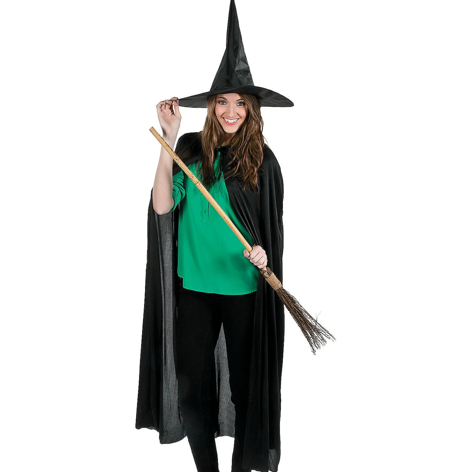 adults_classic_black_witc_1.webp Adult's Classic Black Witch Hat<Oriental Trading Discount