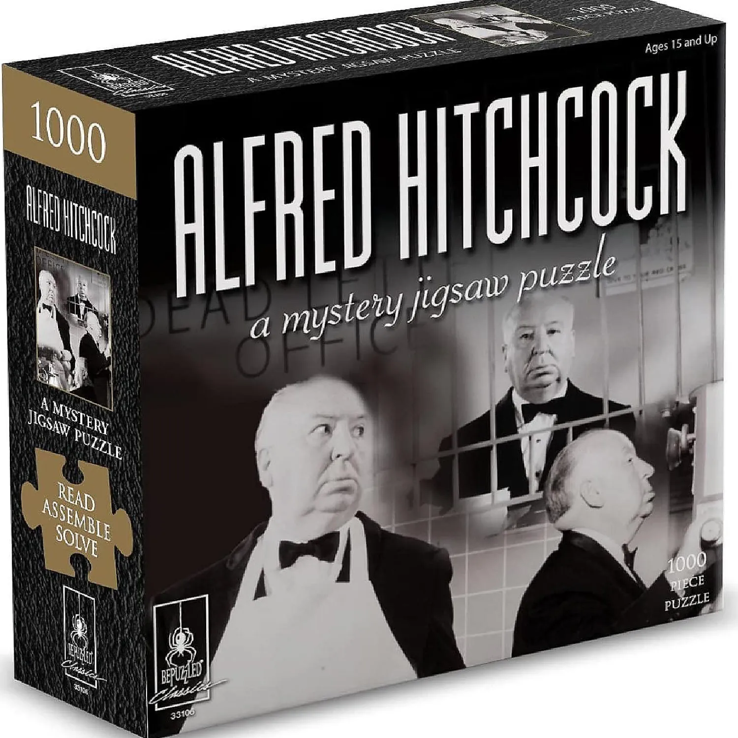 alfred_hitchcock__piece_c_0.webp Oriental Trading Puzzles*Alfred Hitchcock 1000 Piece Classic Mystery Jigsaw Puzzle