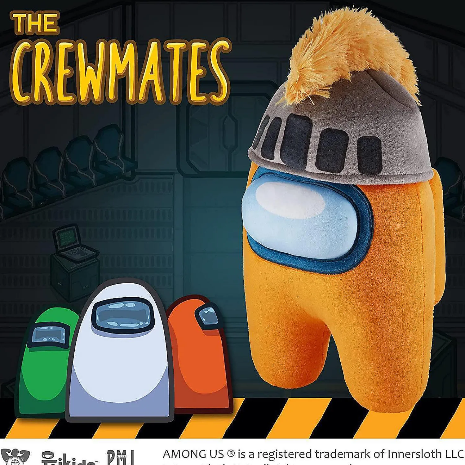 among_us_orange_knighted__1.webp Oriental Trading Character Toys*Among Us Orange Knighted Knight Plush 12" Soft Stuffed Figure Online Game P.M.I.