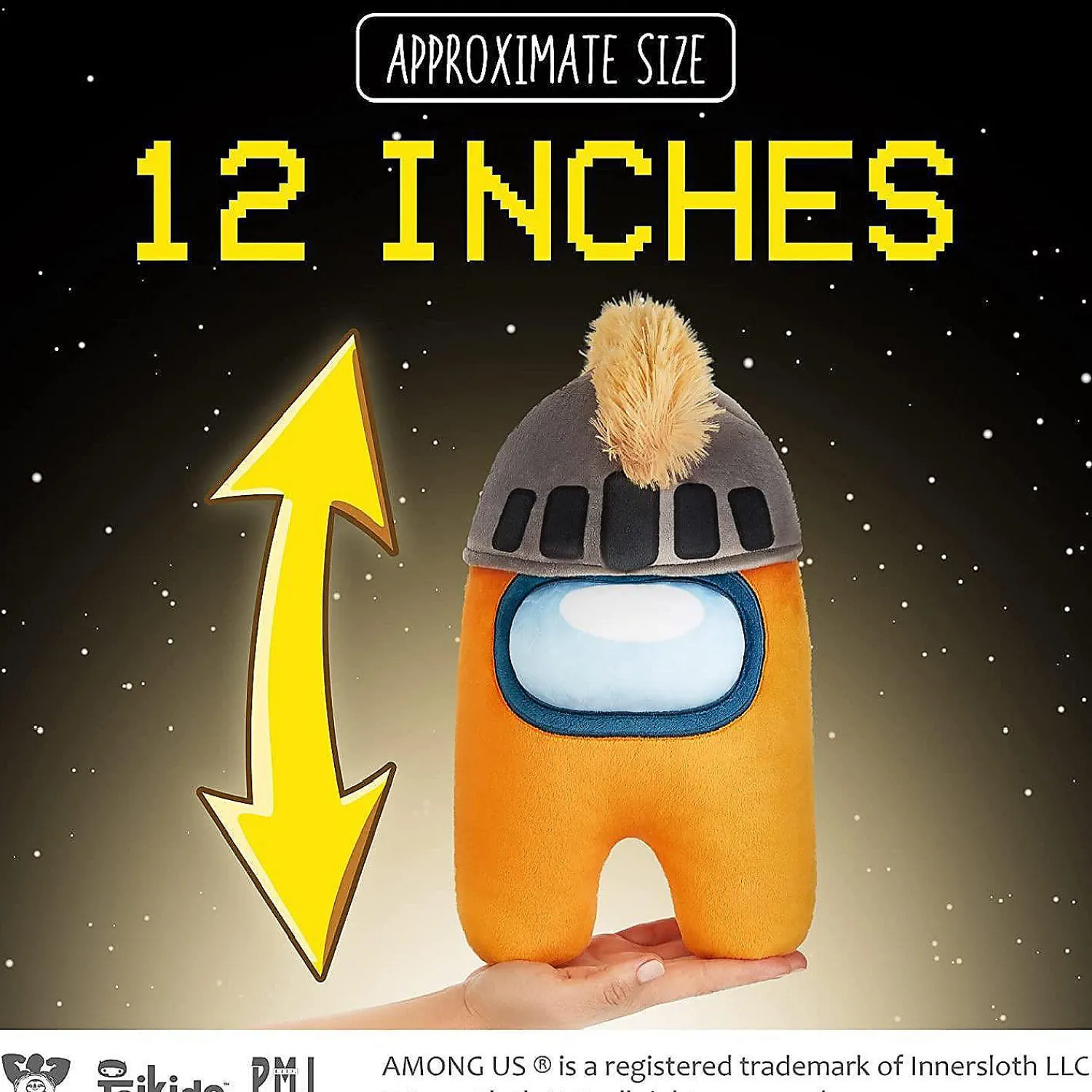 among_us_orange_knighted__3.webp Oriental Trading Character Toys*Among Us Orange Knighted Knight Plush 12" Soft Stuffed Figure Online Game P.M.I.