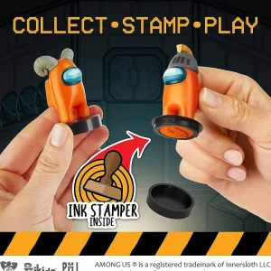 Oriental Trading Character Toys*Among Us Stampers 12Pk Crewmate Party Favor Cake Toppers Figure Set Pmi International