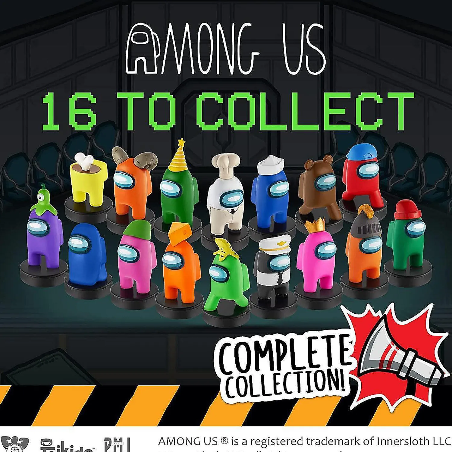 among_us_stampers_pk_crew_3.webp Oriental Trading Character Toys*Among Us Stampers 12Pk Crewmate Party Favor Cake Toppers Figure Set Pmi International