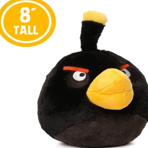 Oriental Trading Character Toys*Angry Birds Bomb Black Bird Plush 8