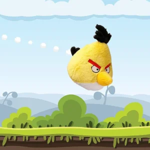 Oriental Trading Character Toys*Angry Birds Chuck Charles Yellow Bird Canary 9" Stuffed Plush Soft Doll Mighty Mojo