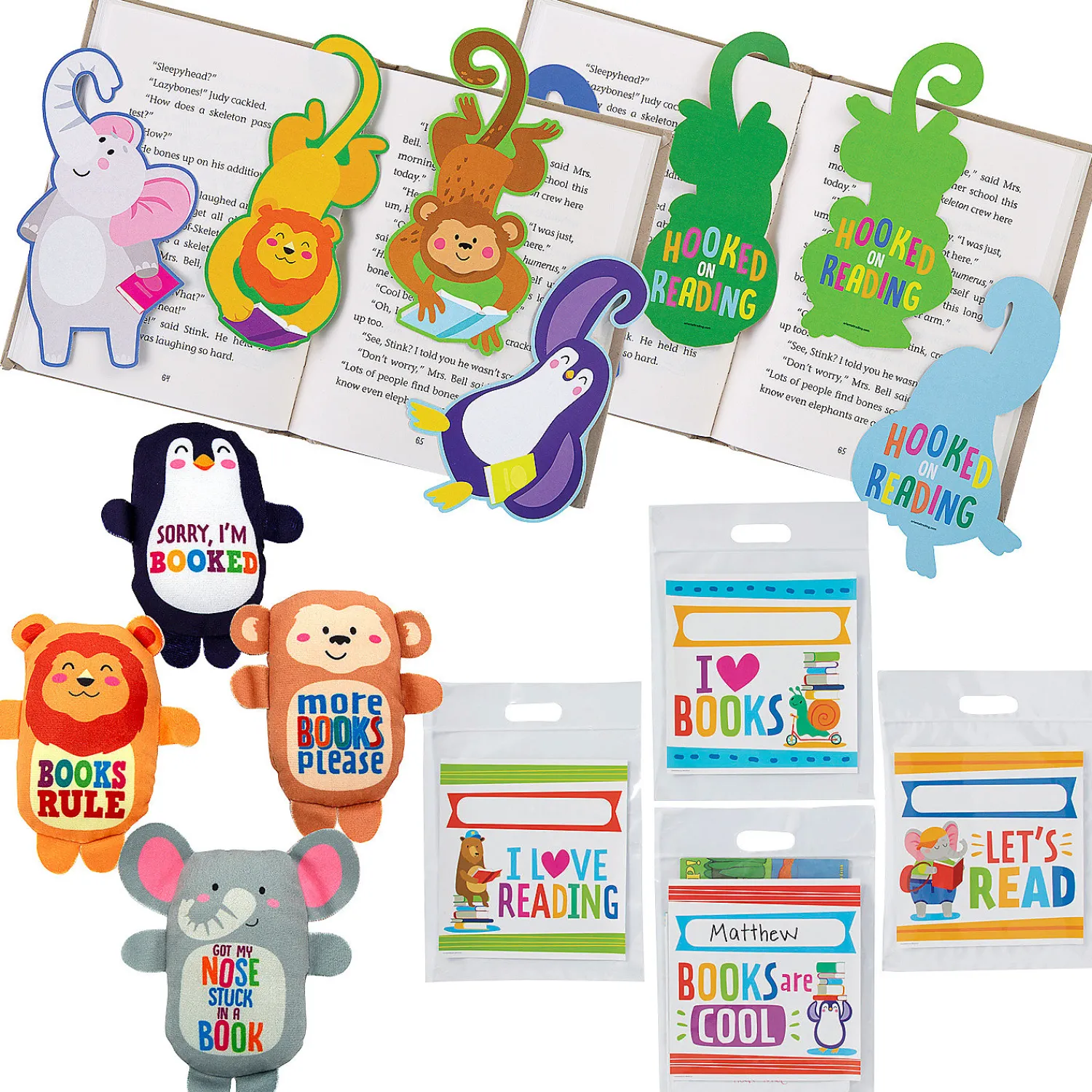 animal_buddy_reading_hand_0.webp Oriental Trading Stuffed Animals & Plush Toys*Animal Buddy Reading Handout Kit For 48