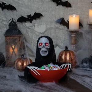 10.5" Animated Grim Reaper Halloween Candy Bowl<Oriental Trading Store
