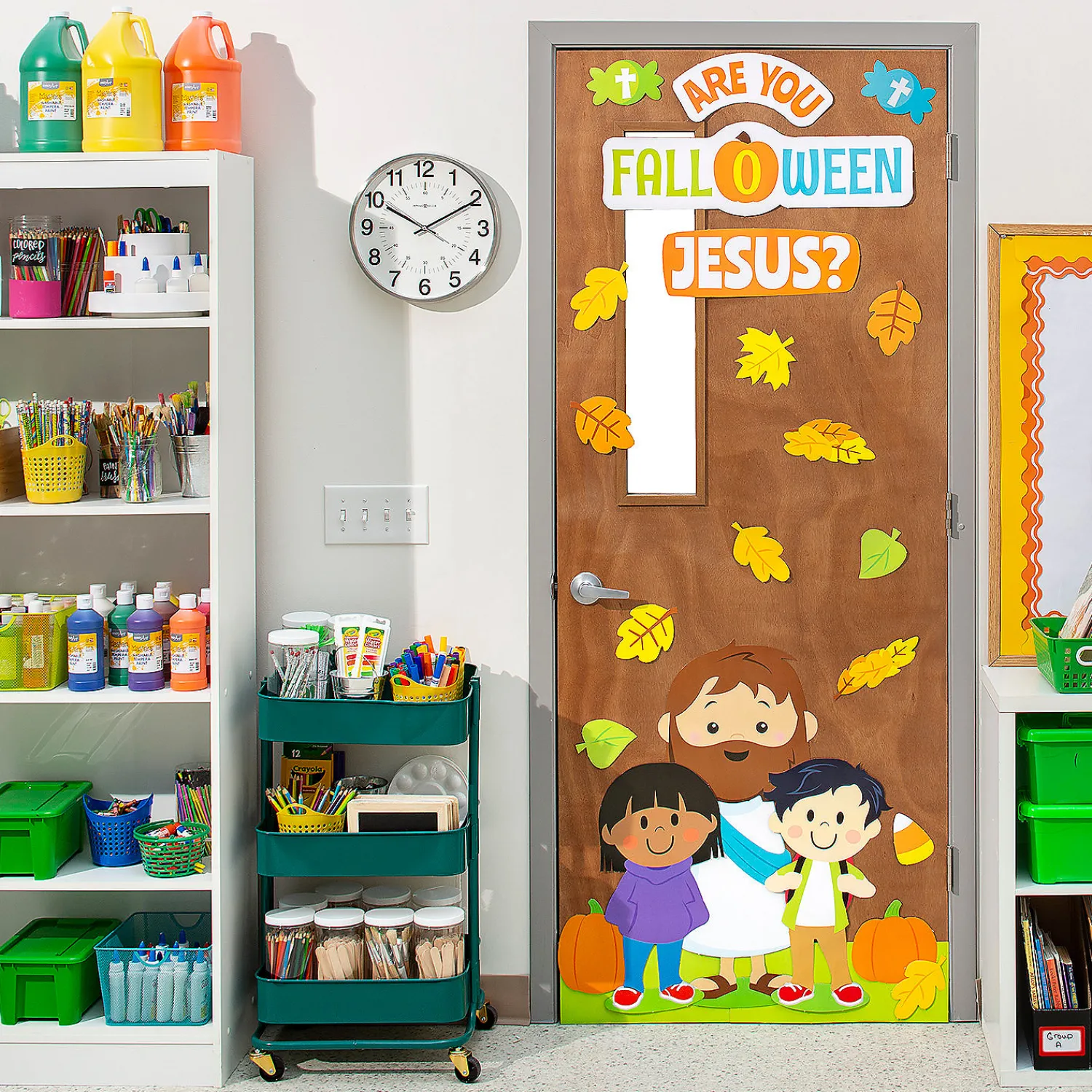 are_you_falloween_jesus_d_0.webp Are You Fall-O-Ween Jesus Door Decorating Kit - 5 Pc.<Oriental Trading Clearance