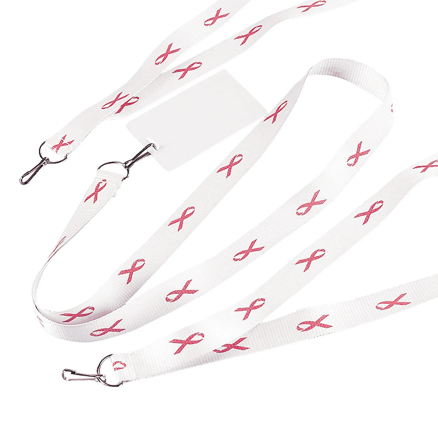 awareness_ribbon_badge_ho_0.webp Oriental Trading Necklaces*Awareness Ribbon Badge Holder Lanyards - 12 Pc.