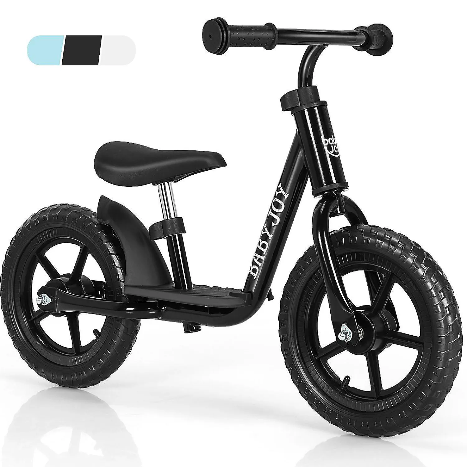 babyjoy__kids_balance_bik_0.webp Babyjoy 11'' Kids Balance Bike W/ Footrest No Pedal Black<Oriental Trading Cheap