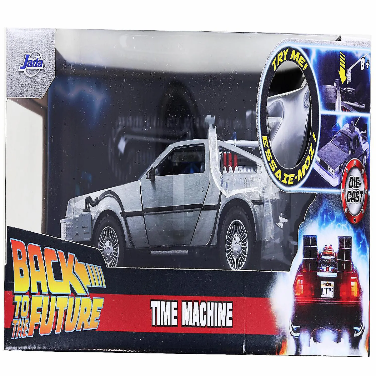 back_to_the_future_time_m_1.webp Oriental Trading Toy Cars*Back To The Future Time Machine Light-Up 1:24 Die Cast Vehicle