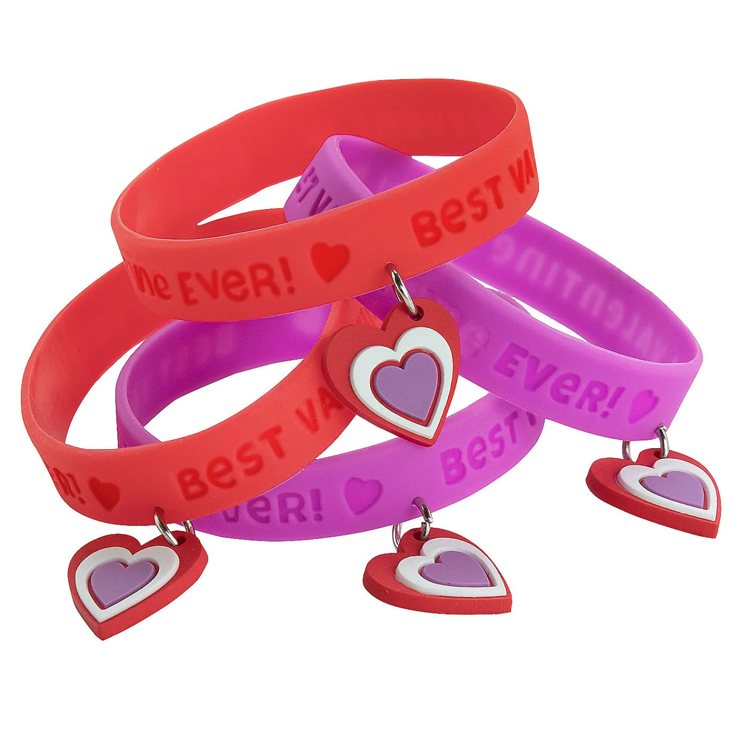 best_valentine_ever_rubbe_0.webp Oriental Trading Bracelets*Best Valentine Ever Rubber Bracelets With Charm - 12 Pc.