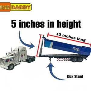 Oriental Trading Toy Cars*Big Daddy Big Rig Heavy Duty Tractor Trailer Transport Series Dump Truck Tractor Trailer Long Haul Dump Truck