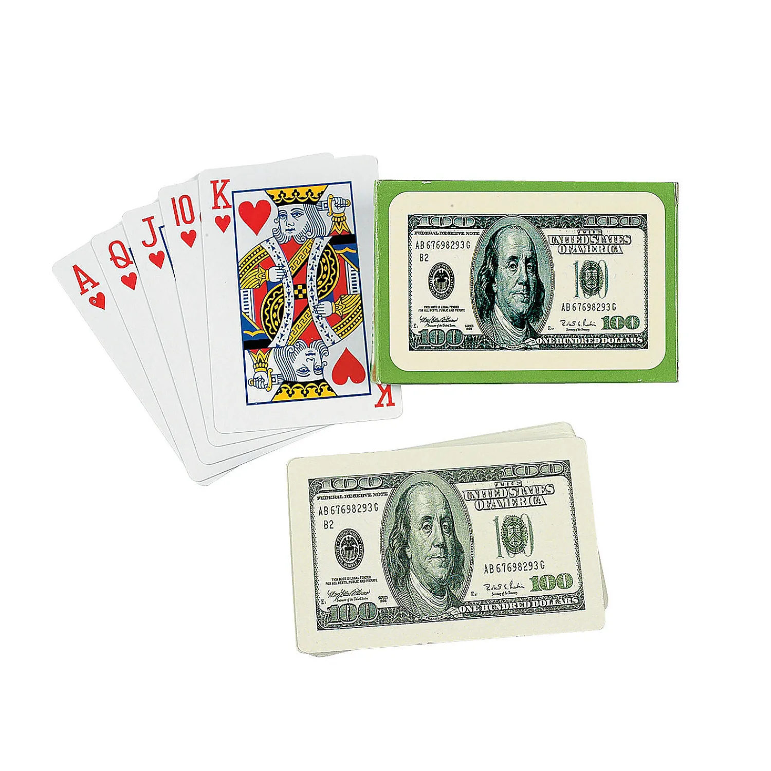 bill_playing_cards___pc_0.webp Oriental Trading Playing Cards*$100 Bill Playing Cards - 12 Pc.