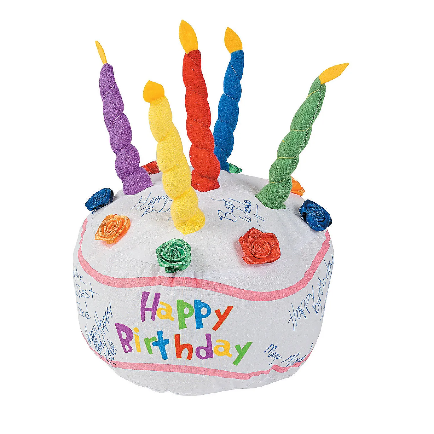 birthday_party_autograph__1.webp Oriental Trading Stuffed Animals & Plush Toys*Birthday Party Autograph Stuffed Birthday Cake