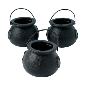 Black Cauldron Bpa-Free Plastic Candy Buckets - 12 Pc.<Oriental Trading Fashion