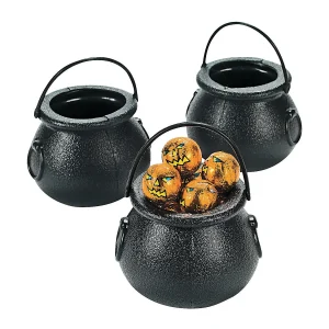 Black Cauldron Bpa-Free Plastic Candy Buckets - 12 Pc.<Oriental Trading Fashion