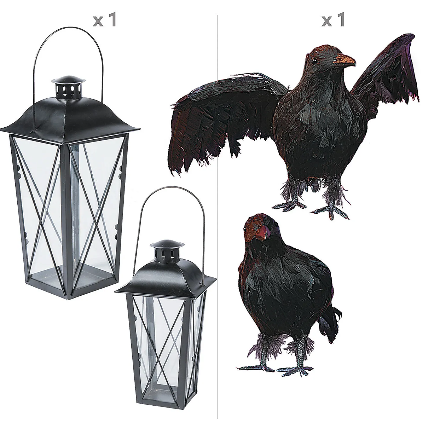 black_lanterns__crows_dec_1.webp Black Lanterns & Crows Decorating Kit - 4 Pc.<Oriental Trading Hot