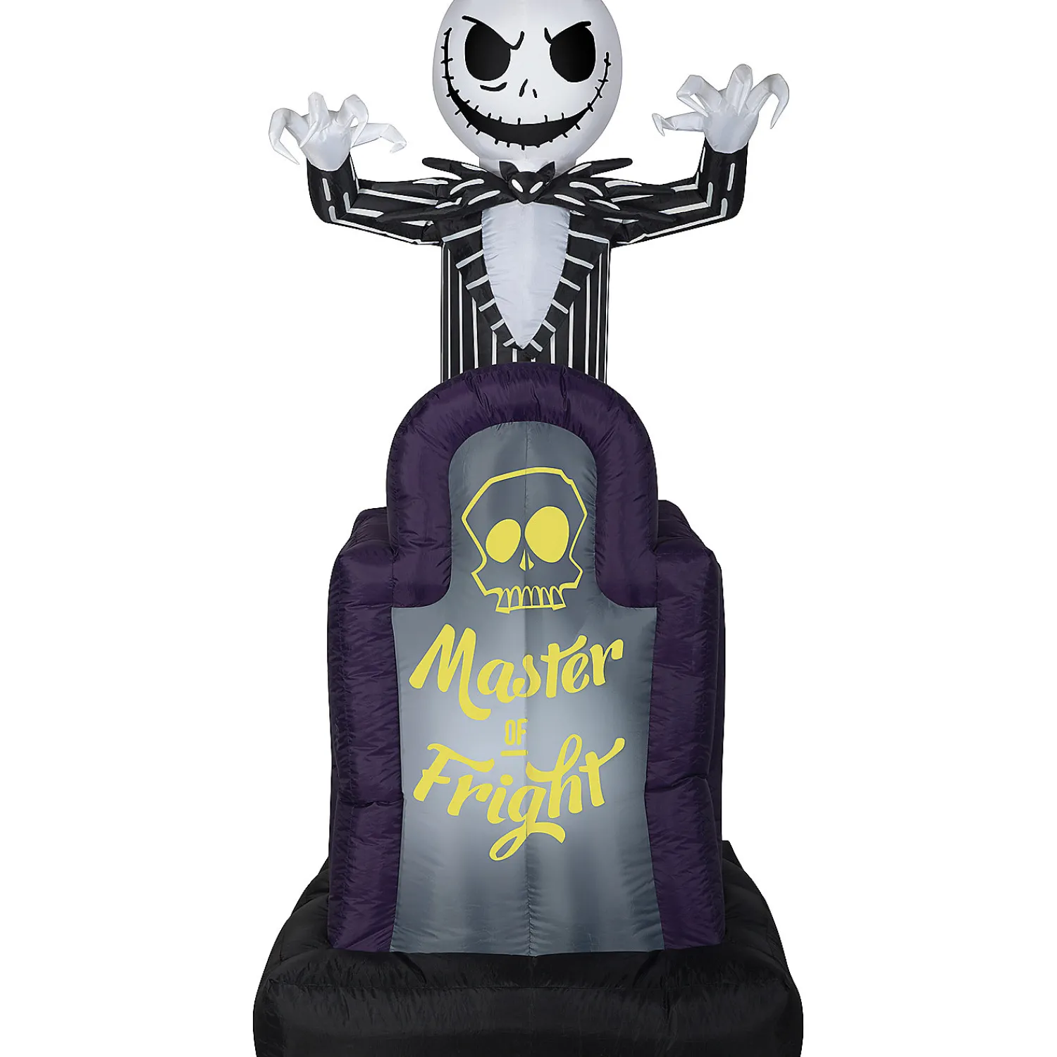 blow_up_inflatable_night_0-3.webp 42" Blow Up Inflatable Nightmare Before Christmas Master Of Fright Jack Skellington Halloween Outdoor Yard Decoration<Oriental Trading Online