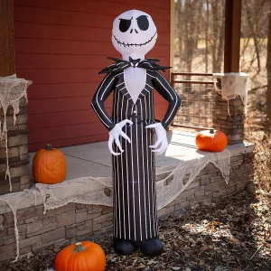 84" Blow Up Inflatable Nightmare Before Christmas Jack Skellington Halloween Decoration<Oriental Trading Store