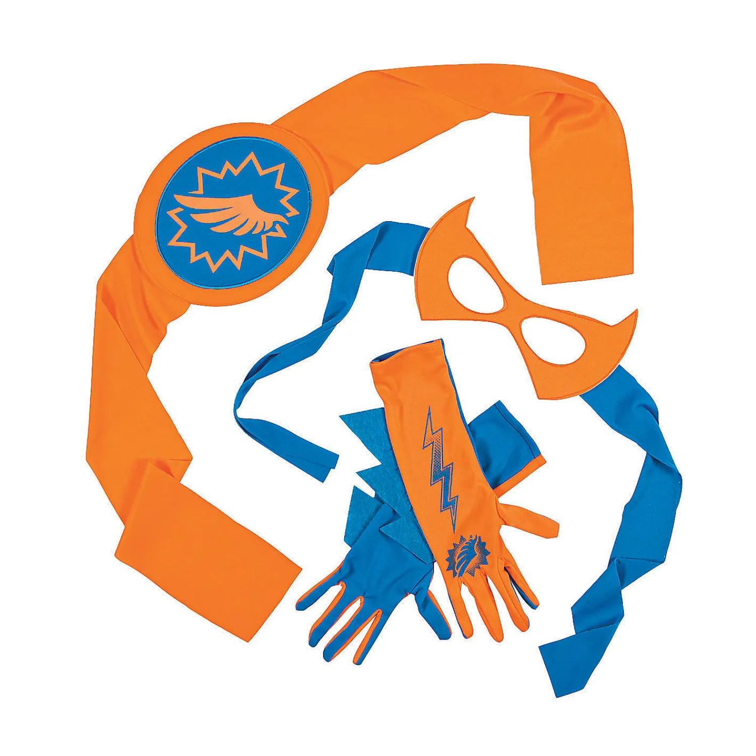 blue__orange_superhero_ac_2.webp Oriental Trading Pretend Play*Blue & Orange Superhero Accessories - 4 Pc.