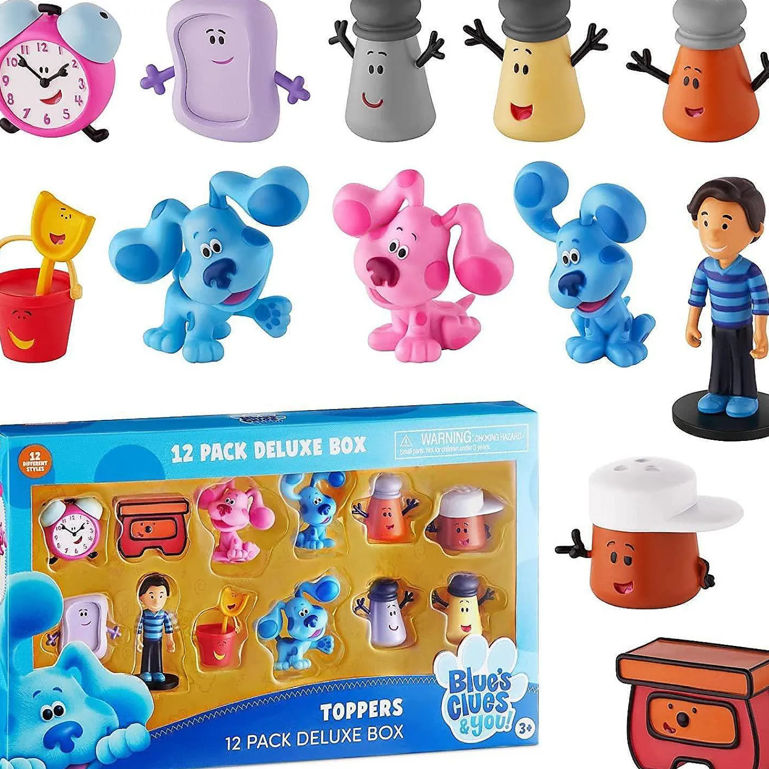 blues_clues_pencil_topper_0.webp Oriental Trading Character Toys*Blues Clues Pencil Toppers 12Pk Josh Tickety Tock Paprika Magenta Pail Pmi International
