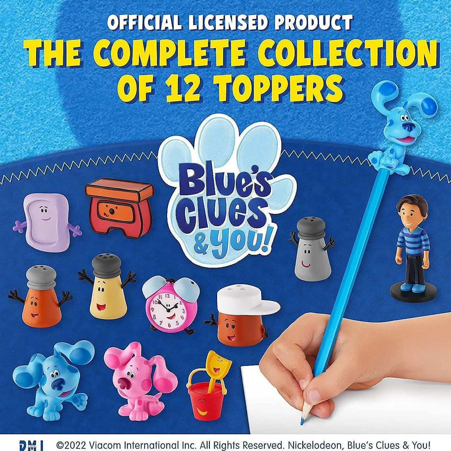 blues_clues_pencil_topper_2.webp Oriental Trading Character Toys*Blues Clues Pencil Toppers 12Pk Josh Tickety Tock Paprika Magenta Pail Pmi International