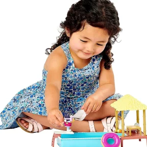Oriental Trading Character Toys*Bluey Pool Playset And Figure 2.5-3 Inch Articulated Figure And Accessories