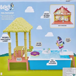 Oriental Trading Character Toys*Bluey Pool Playset And Figure 2.5-3 Inch Articulated Figure And Accessories