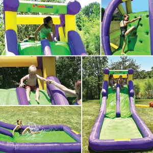Bounceland Double Water Slide With Splash Pool<Oriental Trading Best