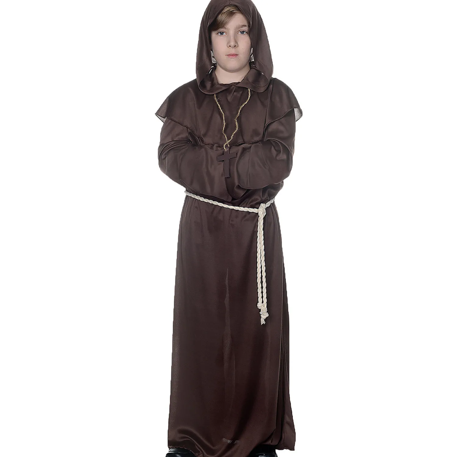 boys_brown_monk_robe_0.webp Boy's Brown Monk Robe<Oriental Trading Flash Sale