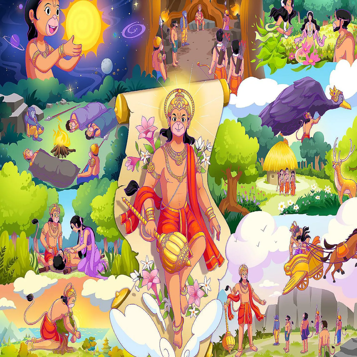 brain_tree__hanuman__piec_0.webp Oriental Trading Puzzles*Brain Tree - Hanuman 1000 Piece Puzzle For Adults 27.5"Lx19.5"W