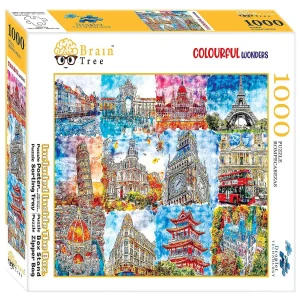 Oriental Trading Puzzles*Brain Tree-Colorful Wonders 1000 Piece Puzzle For Adults 27.5