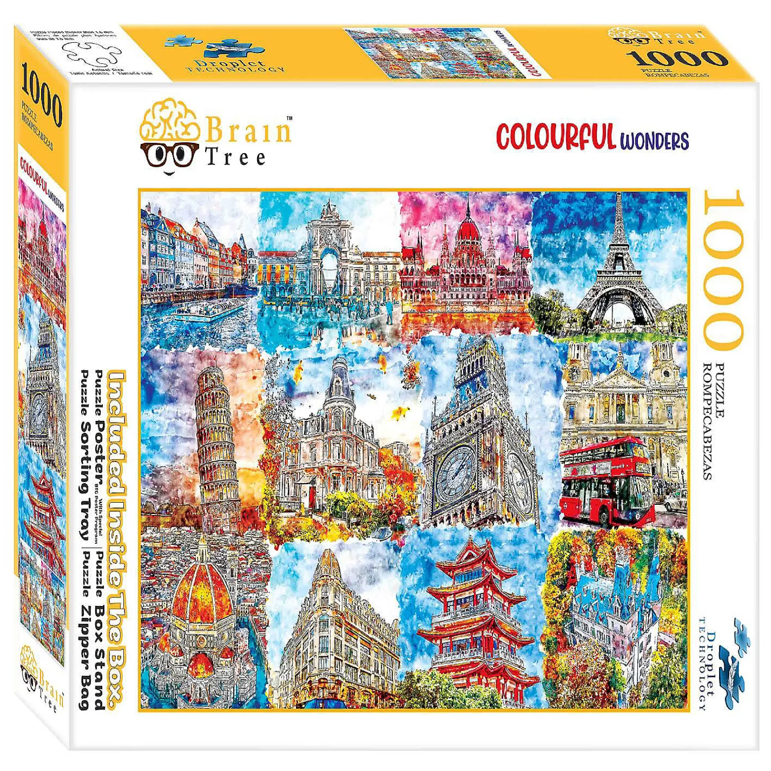 brain_treecolorful_wonder_1.webp Oriental Trading Puzzles*Brain Tree-Colorful Wonders 1000 Piece Puzzle For Adults 27.5"Lx19.5"W