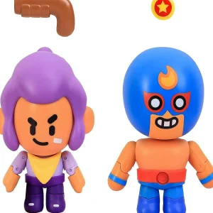 Oriental Trading Character Toys*Brawl Stars Shelly & El Primo Blaster Wrestler Brawler Fighter Figure Set Pmi International