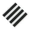 Bulk 50 Pc. Black & White Striped Luncheon Napkins<Oriental Trading Cheap