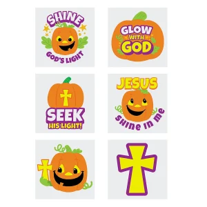 Bulk 72 Pc. Christian Pumpkin Temporary Tattoos<Oriental Trading Discount