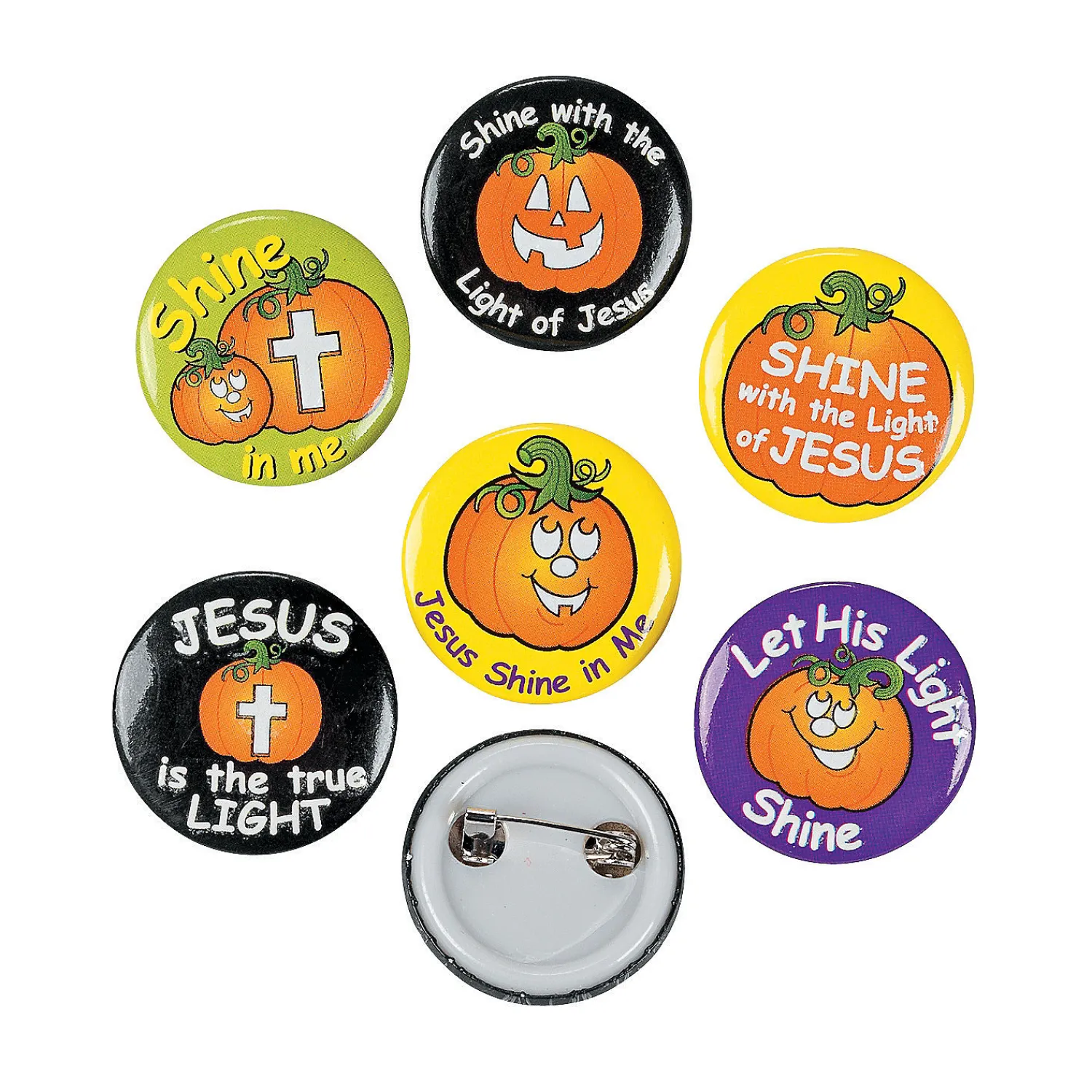 bulk__pc_christian_pumpki_0-28.webp Oriental Trading Glow Jewelry*Bulk 48 Pc. Christian Pumpkin Glow-In-The-Dark Mini Buttons