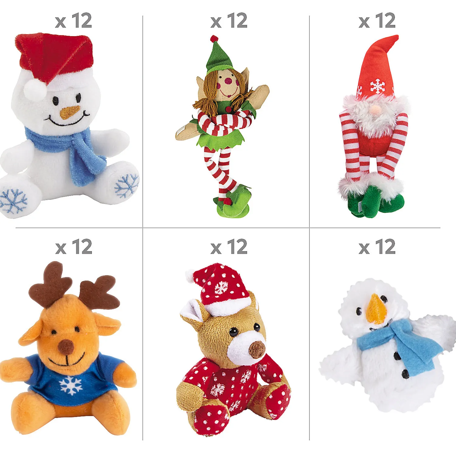 bulk__pc_christmas_stuffe_1.webp Oriental Trading Stuffed Animals & Plush Toys*Bulk 72 Pc. Christmas Stuffed Giveaway Kit