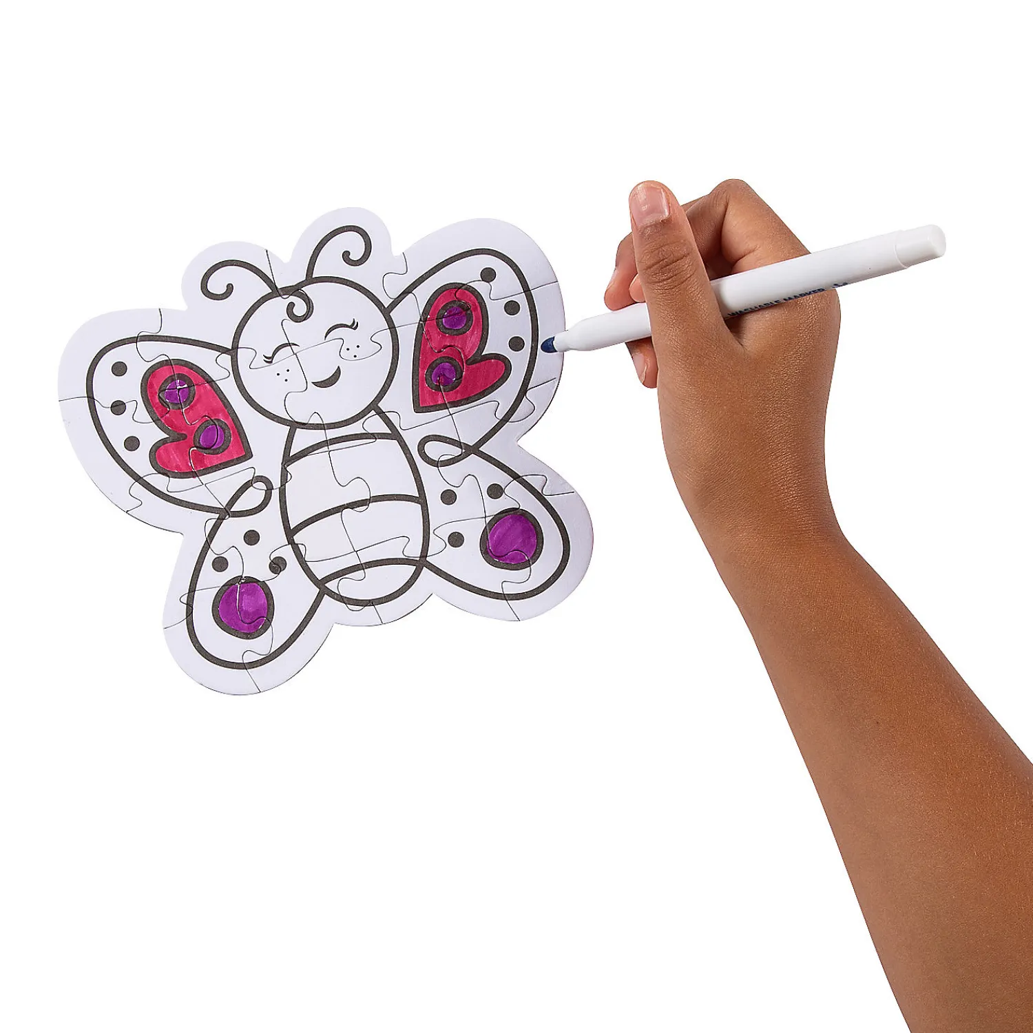 bulk__pc_color_your_own_b_0.webp Oriental Trading Puzzles*Bulk 50 Pc. Color Your Own Butterfly Jigsaw Puzzles