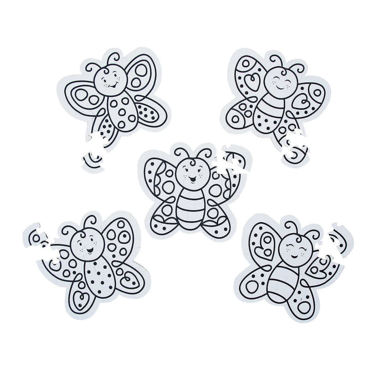 bulk__pc_color_your_own_b_1.webp Oriental Trading Puzzles*Bulk 50 Pc. Color Your Own Butterfly Jigsaw Puzzles