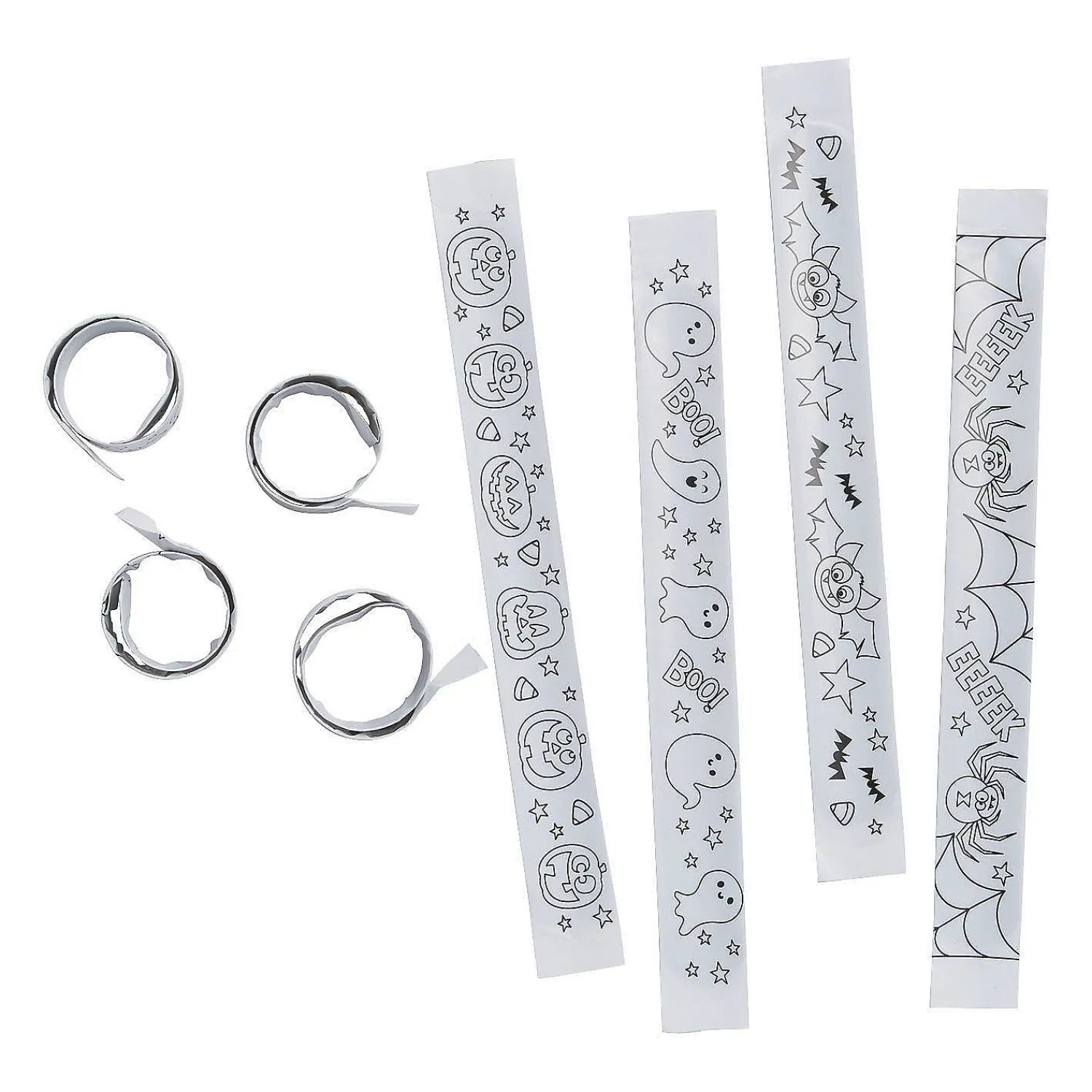 bulk__pc_color_your_own_h_1.webp Bulk 48 Pc. Color Your Own Halloween Slap Bracelets<Oriental Trading Online