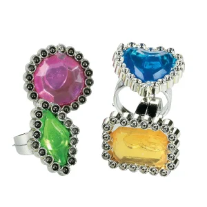Oriental Trading Rings*Bulk 72 Pc. Colorful Rhinestone Rings