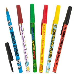 Oriental Trading Stationery Assortments*Bulk 72 Pc. Drug Awareness Stick Pen Assortment