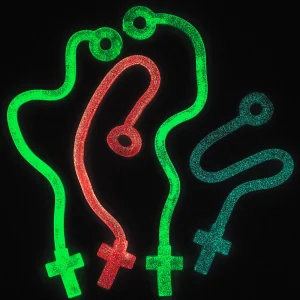 Oriental Trading Putty & Squishy Toys*Bulk 72 Pc. Glow-In-The-Dark Sticky Crosses