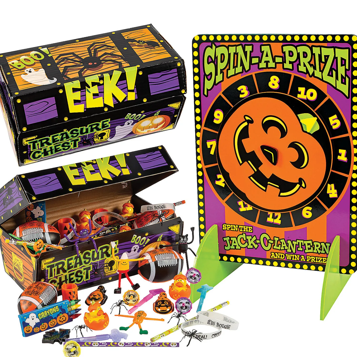 bulk__pc_halloween_game_w_0.webp Bulk 101 Pc. Halloween Game Wheel & Prize Kit<Oriental Trading Best