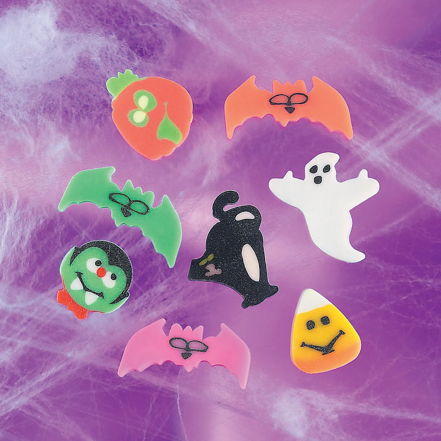 bulk__pc_halloween_mini_e_1.webp Bulk 720 Pc. Halloween Mini Eraser Assortment<Oriental Trading New